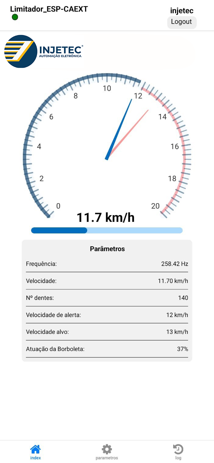 Aplicativo de Controle Injetec